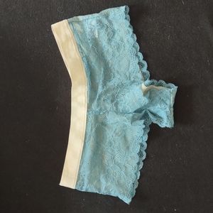 NWT teal lace cheeky boy short panties ✨Free in bundle!✨